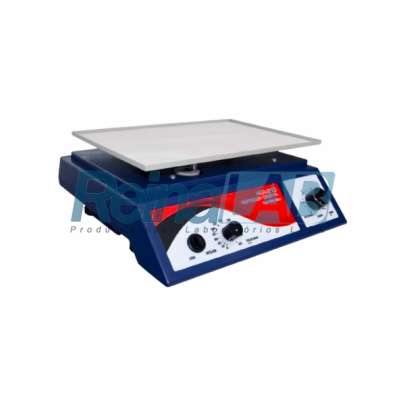Agitador Analógico VDRL/Kline com Velocidade até 210rpm e Plataforma de 315x218mm.