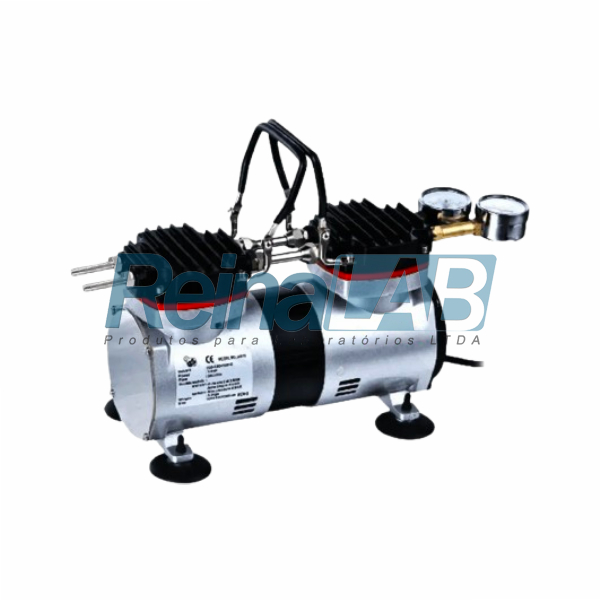 Bomba a Vácuo Tipo Pistola (1/4hp) Isento de Óleo com Compressor de 2VC - Vazão de 35/40lts/min.