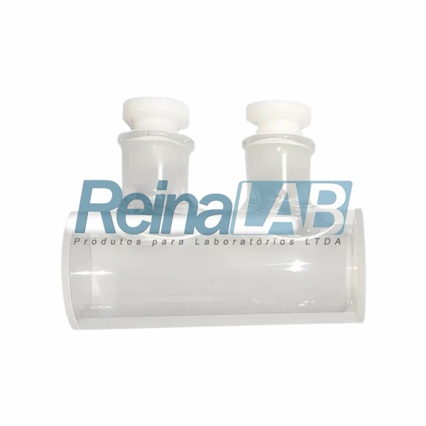 Cubeta de Quartzo Cilíndrica - Caminho Óptico com Tampa PTFE (Teflon)