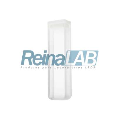 Cubeta de (Vidro) 2 Faces Polidas - Caminho Óptico e Tampa Ptfe (Teflon)