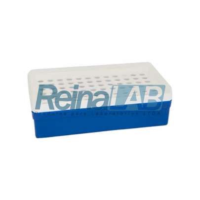 Estante/ Rack/ Suporte em (PP) com Tampa para 72 Microtubos PCR