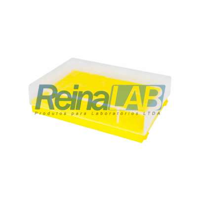 Estante/ Rack/ Suporte em (PP) para 96 Microtubos PCR de 0,2ml.