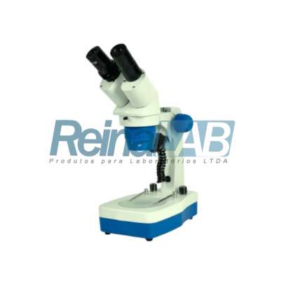 Estereomicroscópio Binocular com Aumento de 80x e Iluminação de Led sem Zoom - Bivolt.
