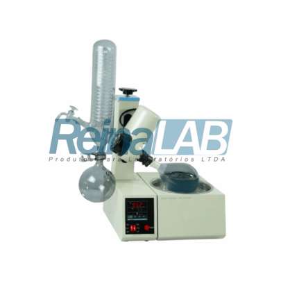 Evaporador Rotativo com Inclinação Regulável e Controle Digital de Temperatura - Cap. 1lt.