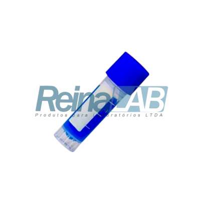 Microtubo de Centrífuga Fundo Plano Autossustentável Transparente com Tampa de Rosca - Pacote com 500un.