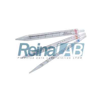 Pipeta Sorológica em Poli (PS) Graduada Descartável