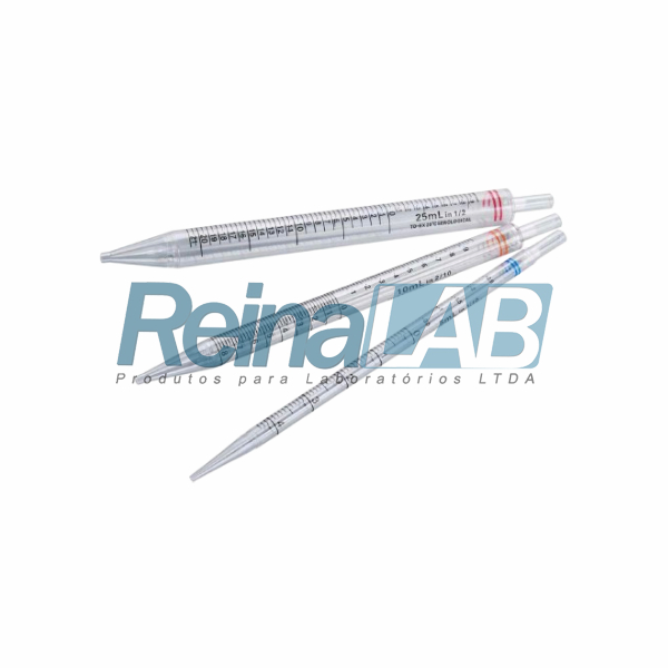 Pipeta Sorológica em Poli (PS) Graduada Descartável