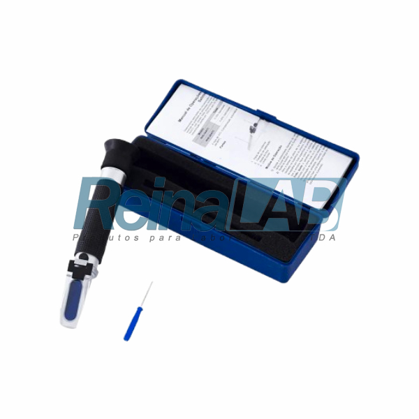 Refratômetro Manual Portátil com ATC e 3 Escalas Brix para Amostras Liquidas - Imagem 2