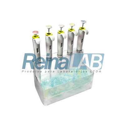 Suporte em Acrílico para Micropipetas Basic - Cap. 5 Micropipetas.