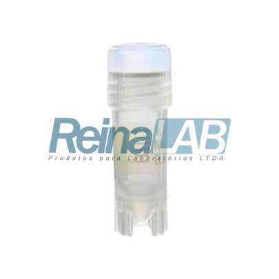 Tubo Criogênico em (PP) com Rosca Externa Marcação e Tampa Alongada - Pacote com 100un.