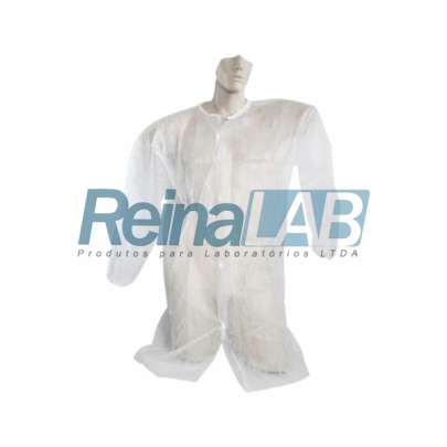 Avental (Capote) Cirúrgico Descartável em TNT com Manga Longa e Velcro (20g) - Pacote com 10un.