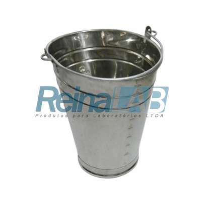 Balde em Inox Oval Graduado com Alça