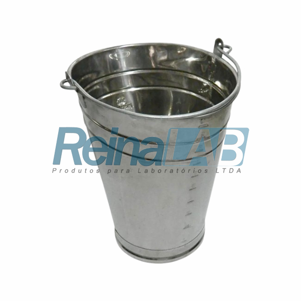 Balde em Inox Oval Graduado com Alça