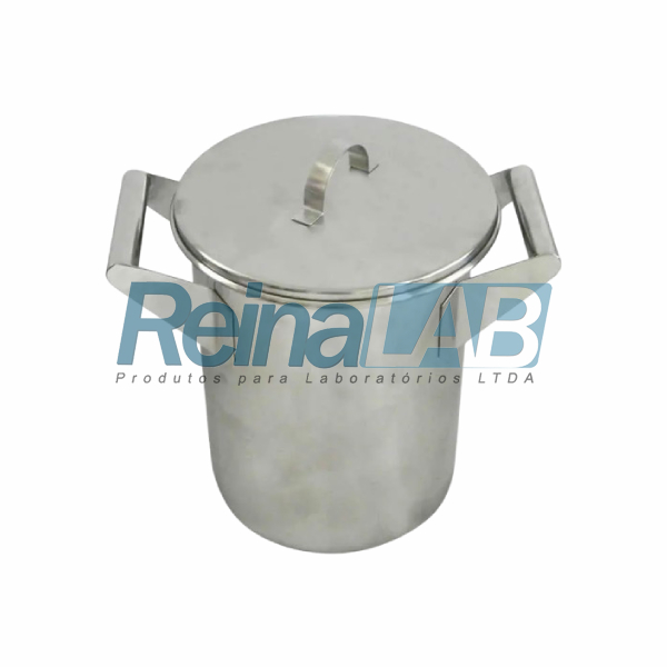 Balde (Tacho) de Inox com 2 Alças Laterais