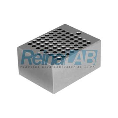 Bloco em Alumínio para Microtubos PCR em Tiras (Compatível com K80-D e K80-S)