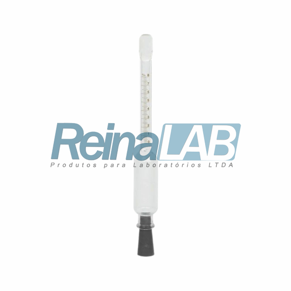 Butirômetro para Leite 0-8% (0,1) com Rolha