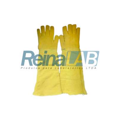 Luva Kevlar com Punho de 20cm para Altas Temperatura de Até 200°c - Par