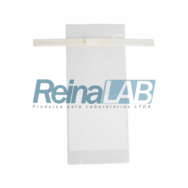 Saco para Amostra com Tarja Estéril - Caixa com 500un.