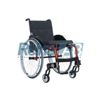 Cadeira de Rodas Monobloco Ativa com Pneus Infláveis - Cap. 120kg.