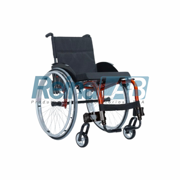 Cadeira de Rodas Monobloco Ativa com Pneus Infláveis - Cap. 120kg.