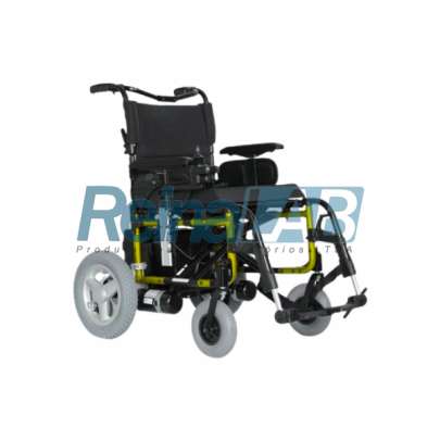 Cadeira de Rodas Motorizada Dobrável com Pneus Maciços - Cap. 120kg.