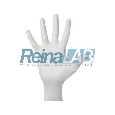 Luva de Latex Lisa para Procedimento sem Talco - Caixa com 100un.