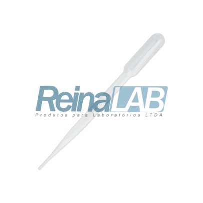 Pipeta Pasteur (Transferência) (PE) - Vol. 10ml - Pacote com 100un.