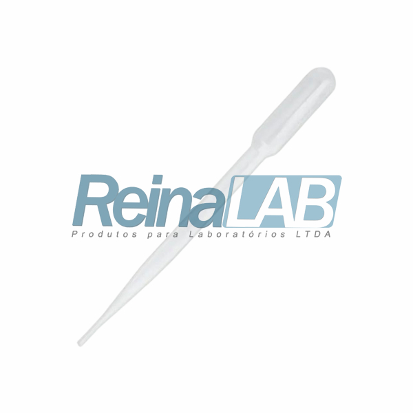 Pipeta Pasteur (Transferência) (PE) - Vol. 10ml - Pacote com 100un.